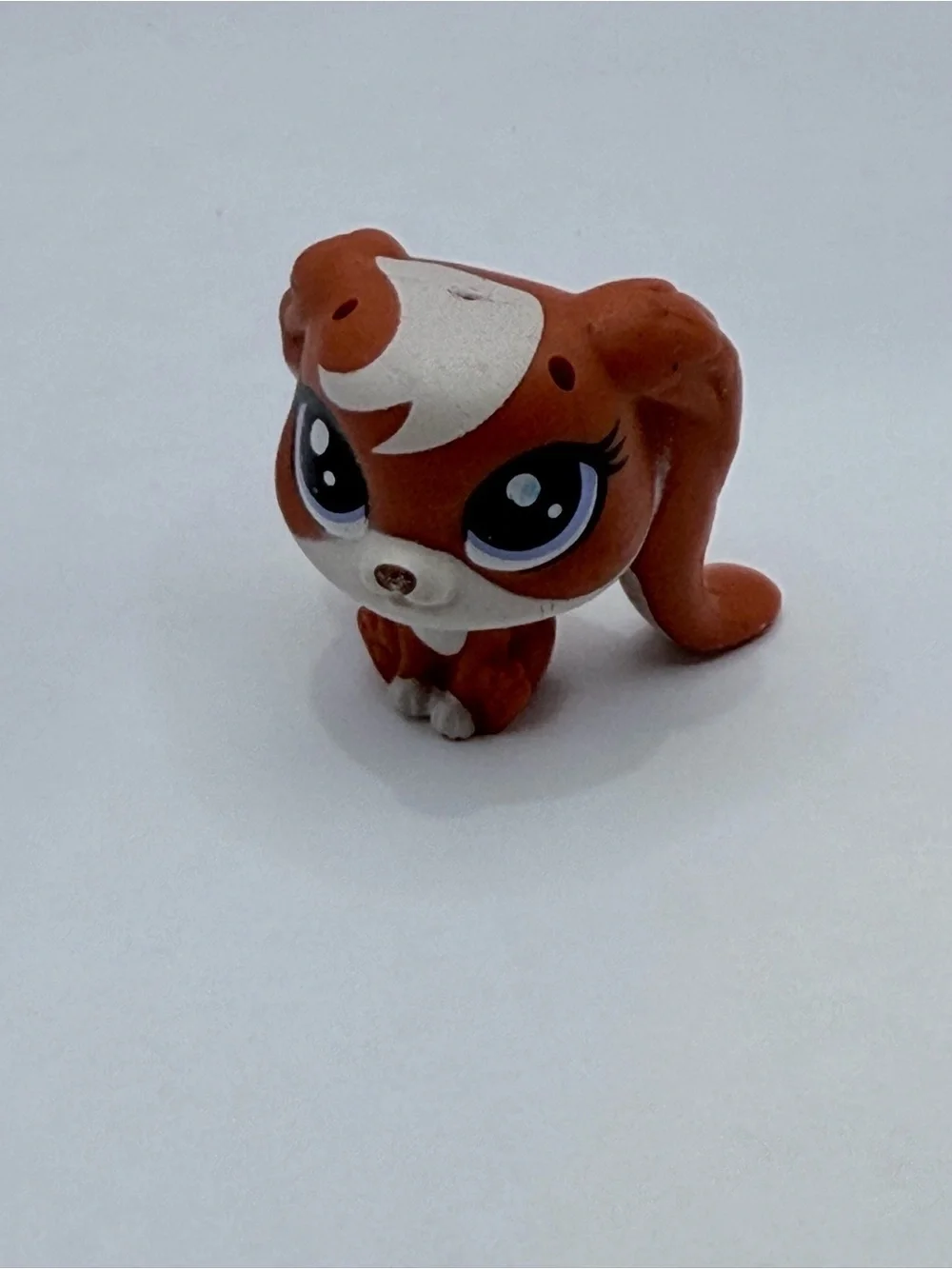 Small Pets Brown & White Puppy Figurine - Collectible Toy LPS